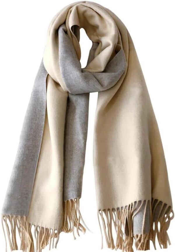 Cashmere Scarf for Women Wool Scarf Gift Box Double-sided Style Tassels Winter Thick Oversized Scarves Wraps
