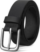 Men Genuine Leather Casual Every Day Jeans Belts, Handmade Men Leather Belt with Gift Box
