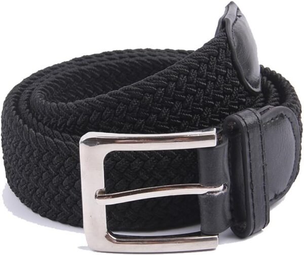 Canvas Elastic Fabric Woven Stretch Multicolored Braided Belts