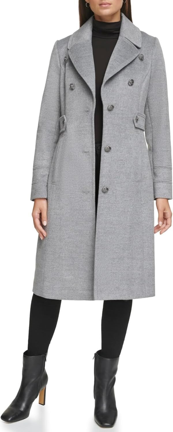 women Military Wool Blend Overcoat