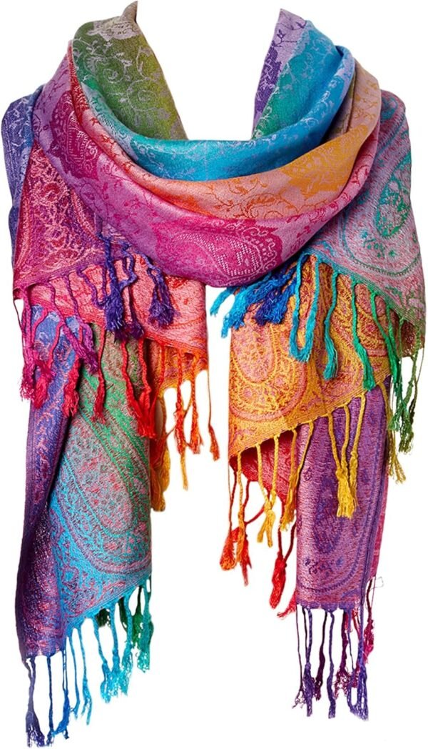 Fashion Women Silk Scarf Luxury Satin Shawl Wraps