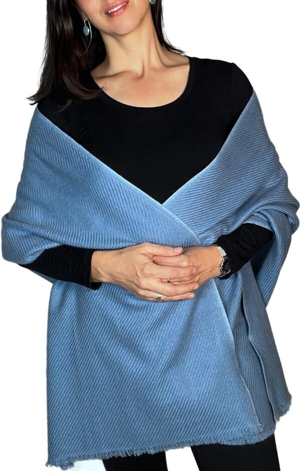 Cashmere and Merino Wool Scarf Women Cashmere Wrap Cashmere Shawl Large Size 77x26 inches
