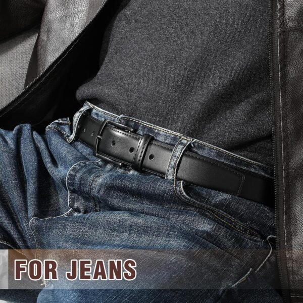 Men Belt Leather Belt for Men Dress Casual Golf Jeans Pants 1 3/8"