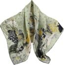 100% Pure Mulberry Silk Scarf-27''x27'' 14MM Double-Sided Printed Pure Silk Twill Scarf for Women Square Scarf